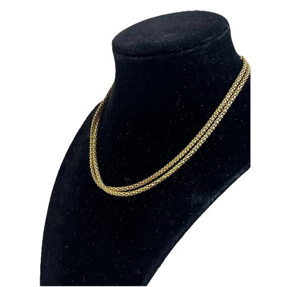 ITAOR Italy Sterling Silver Vermeil 925 Long Popcorn Chain Necklace - 30 in - Picture 11 of 15